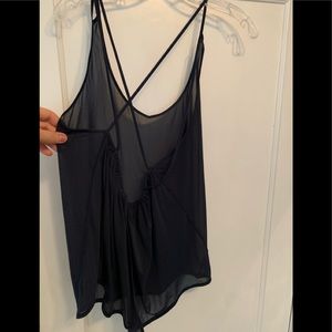 Gorgeous Lululemon sheer navy tank top